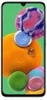 A smartphone with a colorful wallpaper displayed on its screen. Produktbild-Vorschau