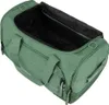 An open green duffel bag is shown from a high angle. Produktbild-Vorschau