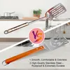 7-in-1 Grillspatel Edelstahl mit Holzgriff, BBQ Produktbild-Vorschau 5