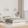 vidaXL Rám postele bílý 80 x 200 cm z masivního Náhled obrázku produktu 2