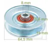 Puleggia tenditore per Husqvarna Jonsered 179050 186007 Anteprima dell’immagine prodotto 2