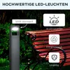 Outsunny Gartenlampe, Wegleuchte, LED Gartenleuchte Produktbild-Vorschau 4