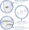 Harbor Housewares Soft Close Familien-Toilettensitz – Weiß Produktbild-Vorschau 2