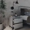 vidaXL Nachttisch mit Metallbeinen Grau Sonoma 40x35x50 cm Produktbild-Vorschau 6
