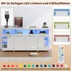 Beistelltisch, Kommode, Wohnzimmer Hochglanz Seitenschrank Produktbild-Vorschau 6