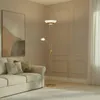 Lindby LED-Stehlampe Yveta, messing, Leselampe, dimmbar Produktbild-Vorschau 2