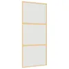 vidaXL Schiebetür Golden 90x205 cm Matt ESG-Glas und Produktbild-Vorschau 1