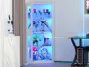 VOWNER Eckdisplay-Schrank mit Glastüren, Beleuchtete Produktbild-Vorschau 12