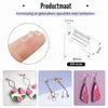 Ganchos de plástico blanco para espejos - 50 unidades, 9 mm Vista previa de la imagen del producto 2