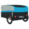 vidaXL Fahrradanhänger Schwarz und Blau 45 kg Eisen Produktbild-Vorschau 8