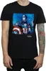 Captain America - T-Shirt für Herren BI447 (XL) (Schwarz) Produktbild-Vorschau 3
