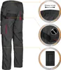 A back view of work pants with callouts highlighting features. Produktbild-Vorschau
