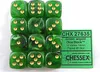 Sada kostiek Chessex Vortex, zelená/zlatá, D6, 16 mm (12 Náhľad obrázku produktu 1