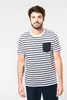 Kariban Gestreiftes Kurzarm-T-Shirt im Marine-Stil mit Produktbild-Vorschau 1