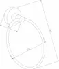 Mexen Remo Handtuchhalter, Gold - 7050732-50 Produktbild-Vorschau 2