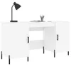 vidaXL Bureau, wit, 140x50x75 cm, houtvezel Productafbeelding-voorbeeld 3