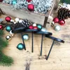 Kerzenhalter aus massivem Metall für Adventskranz - Produktbild-Vorschau 5