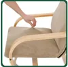 Sesselbezug Stretch - Husse für Schwingsessel - Cappuccino Produktbild-Vorschau 3