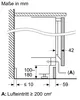 Siemens iQ500, Einbau-Gefrierschrank, 82 x 59.8 cm, Flachscharnier mit Softeinzug GU21NADE0 Maße Vista previa de la imagen del producto