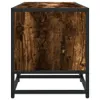 A product shot of a TV cabinet with a wood-like finish and black metal frame, presented against a white background. Náhľad obrázku produktu