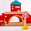 Bigjigs Drevené koľajnice Nadzemná vlaková stanica, 5dlg. Náhľad obrázku produktu 6