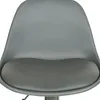 A close-up view of the seat and back of a gray bar stool. Produktbild-Vorschau