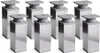 8er Set sossai moderne Möbelfüße in Chrom 60mm Produktbild-Vorschau 1