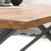 home24 Couchtisch - Eiche / Schwarz - Eiche massiv / Eisen Produktbild-Vorschau 6