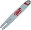 A chainsaw guide bar with branding. Voir les images du produit