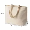 Baumwoll-Einkaufstasche Ecru „Detroit“ 51×15×38 cm – Produktbild-Vorschau 2