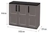 Darmellin Outdoor-Garderobe, Mehrzweck-Balkonschrank, Produktbild-Vorschau 3