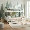 Homestyle4u Palandy 90x200 140x200 Vyvýšená postel Dětská Náhled obrázku produktu 1