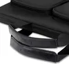 A close-up shot of the handles of a black bag. Produktbild-Vorschau