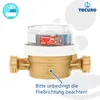tecuro Wasserzähler mit Baulänge 110 mm, Q³ 2,5 m³/h, DN15, Produktbild-Vorschau 4