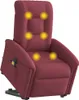 vidaXL Elektrischer Massagesessel mit Aufstehhilfe Weinrot Produktbild-Vorschau 1