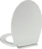 vidaXL Toilettensitz mit Absenkautomatik Weiß Oval Produktbild-Vorschau 6