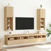 vidaXL TV skrinky s LED osvetlením 2 ks dub Sonoma Náhľad obrázku produktu 3