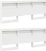 vidaXL Łóżko z regałem i zagłówkiem białe 180 x 200 cm Podgląd zdjęcia produktu 4