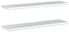 vidaXL Mensole a muro 2 pezzi 100x23,5 cm argento acciaio Anteprima dell’immagine prodotto 6