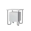 DECORTIE Acres Table de nuit moderne Blanc Meuble de Voir les images du produit 7