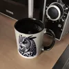 Schwarze Eule Kaffeebecher in schwarz Produktbild-Vorschau 5