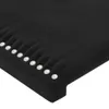 vidaXL Kopfteil mit Ohren Schwarz 203x16x118/128 cm Samt Produktbild-Vorschau 5