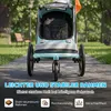 AIYAPLAY 2 in 1 Fahrradanhänger & Buggy Faltbar Produktbild-Vorschau 5