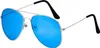 Pilotenbrille mit getönten Gläsern | Blau Produktbild-Vorschau 2