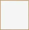 A square picture frame with a light wood-colored border against a white background. Produktbild-Vorschau