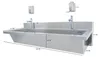 Edelstahl Spüle 1200x410 mm, Becken 200 mm hoch, Produktbild-Vorschau 5