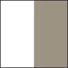 A split image showing a white section on the left and a taupe section on the right, divided vertically. Produktbild-Vorschau
