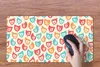 MuchoWow® Mauspad Mousepad Huhn - Muster - Blumen 60x30 cm Produktbild-Vorschau 4