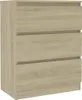 vidaXL Příborník Sonoma Dub 60x35x76 cm výrobek ze dřeva Náhled obrázku produktu 2