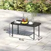 Outdoor-Couchtisch, wetterfester rechteckiger Produktbild-Vorschau 3